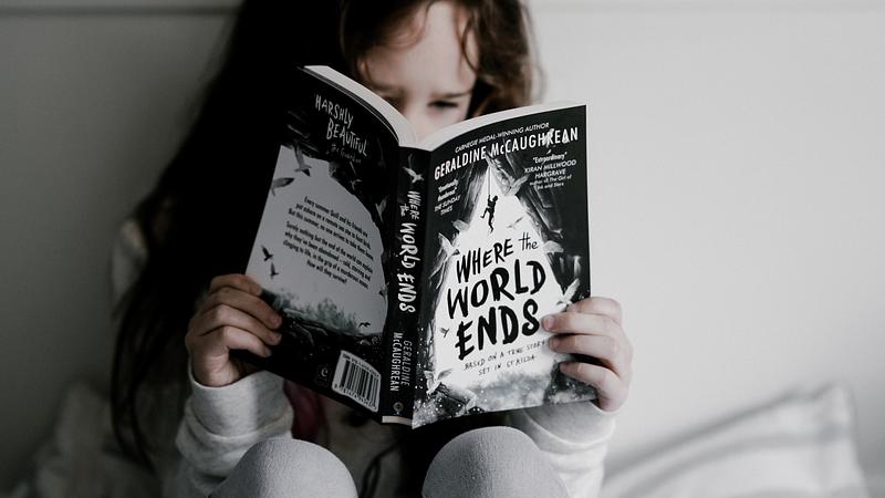 girl reading book