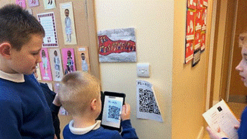 Antonine Primary School pupils taking part in Reading Schools activities