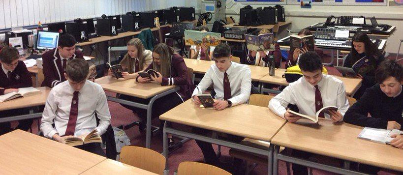 Pupils reading